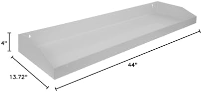 Buyers Products 1702920TRAY 47 Inch White Powder Coated Carbon Steel Tray for 96-Inch Topsider Truck Box, No Notches