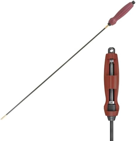 Tipton Deluxe Cleaning Rods 27-45 Cal, 12" with Multiple Caliber Sizes and Lengths, Carbon Fiber Shaft and Hanging Hole for Cleaning, Maintenance and Gunsmithing