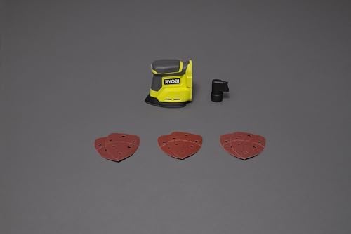 RYOBI ONE+ RPS18-0 Cordless Triangular Sander 18V – Retail Insole, Dust Collector, Compact and Handy, Ideal Finishes, Angles – Battery Not Included
