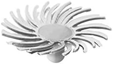 Dedeco Sunburst Radial Bristle Discs - 1/2” (12mm) Dia, Snap On, TC Bristles - Cleaning Buffer Polisher Rotary Tool Accessories, Medium 120 Grit, White Aluminum Oxide - 30 Piece Per Pack