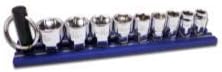 Vim Tools 9PC Dual DRV 1/4 DRV Socket ST (VIM-DDM400)