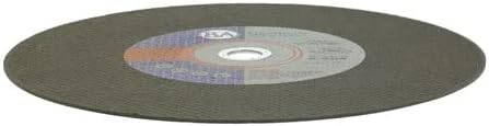Benchmark Abrasives Aluminum Oxide Type 1, 14 Inch Chop Saw Blade, Cutting Wheel with 3/32" X 1" Arbor, Fast Circular Saw Blades for Cutting Metal Steel Drywall - Grinding Wheel - 10 Pack
