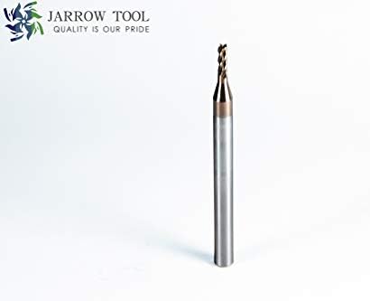 Square End Carbide Mill Set (Pack of 5) - 3/32 End Mill for Alloy Steels/Hardened Metals – 4 Flute TiAlN Coated Square Nose Milling Set for CNC Machine Milling Tools
