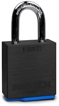 PACLOCK's 2-Series Padlock, Standard Rekeyable (SR), 5/16" Diameter Hard. Stainless Steel Shackle, 1-3/16" Tall, One Lock Keyed to a Number U-Pick! w/ 2 Keys, Black