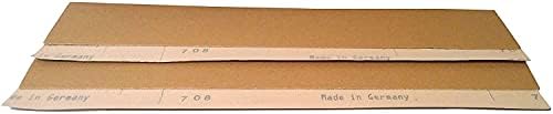 Starcke Premium Gold Aluminum Oxide Longboard Sanding Sheets 2-3/4 x 16-1/2 Inch - Hook And Loop Sandpaper For Wood, Auto Body, Paint, Metal, And Plastics (25, 100 Grit)