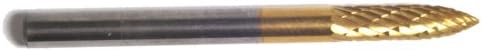Champion SG42 Titanium Nitrite Coated Burs Solid Carbide Miniature 1/8-Inch Cutter Diameter 5/16-Inch Length of Cut