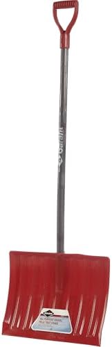 Garant NPW18KD Nordic 18-Inch Poly Blade Snow Shovel, Red