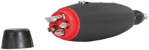 KS Tools T-Handle Ratchet Bit Screwdriver, 1/4" Drive, Swiveling Design, 24 Teeth, 140mm, Ergonomic Handle