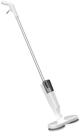Electric Mop Lightweight Cordless Electric Mop with Water Sprayer, Rechargeable for Hardwood Tile Marble Floors (White)