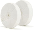 SCOTTCHEN Buffing polishing Wheels Soft Flannel 8 inch (40 Ply) for Bench Grinder Buffer with 5/8" Arbor Hole - 2 Pack
