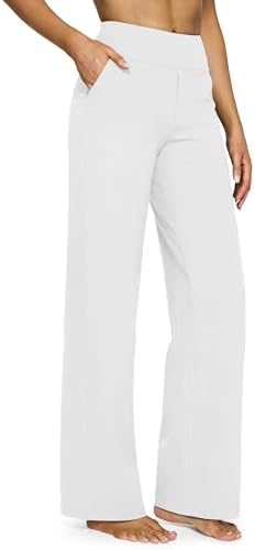 G4Free Yoga Pants for Women Wide Leg Pants with Pockets High Waisted