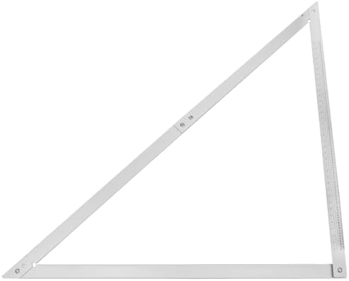 QWORK Combination Square, 48" Folding Aluminum Angle Ruler Precision Carpenter Tool for Framing, Woodworking