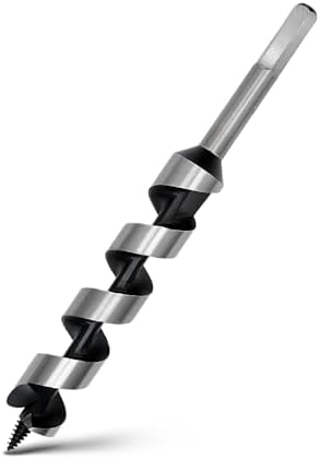 1" x 9" Auger Drill Bit for Wood, 26x230mm Hex Shank Ship Auger Bit