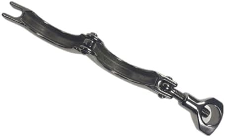 1pcs Heavy Duty Sanitary Stainless Steel Tri Clamp with Silicone Gasket- 304 Stainless Steel Quick Connection Device(233mm)