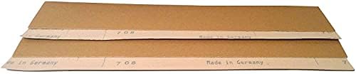 Starcke Premium Gold Aluminum Oxide Longboard Sanding Sheets 2-3/4 x 16-1/2 Inch - Hook And Loop Sandpaper For Wood, Auto Body, Paint, Metal, And Plastics (50, 100 Grit)