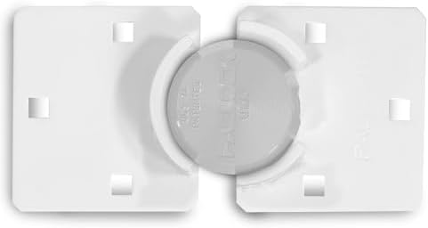 PACLOCK's UCS-7A/770 Hasp and Puck Kit, High Performance 6-Pin Cylinder, One Lock Keyed to a Number U-Pick! w/ 2 Keys, Silver Anodized Aluminum, Double Coated Grey Hasp