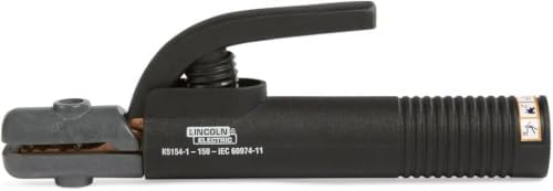 Lincoln Electric Industrial 200 Amp Electrode Holder, K5154-1 – Copper Alloy Jaw, 5/32 in Max Electrode, 1/0 Cable, Ergonomic Insulated Handle, 200 A 35% Duty Cycle Stick Welding Stinger