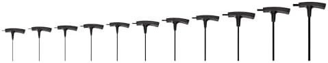 TEKTON Flat End Hex T-Handle Key Set, 11-Piece | KTX90102 | 5/64 - 3/8 in.