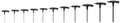 TEKTON Flat End Hex T-Handle Key Set, 11-Piece | KTX90102 | 5/64 - 3/8 in.