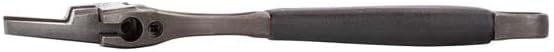 Bahco BAH9031RTUS Ergo Big-Mouth Adjustable Wrench Thin Jaw Wide Mouth with Rubber Handle - 8 Inch - Black Phosphate Finish