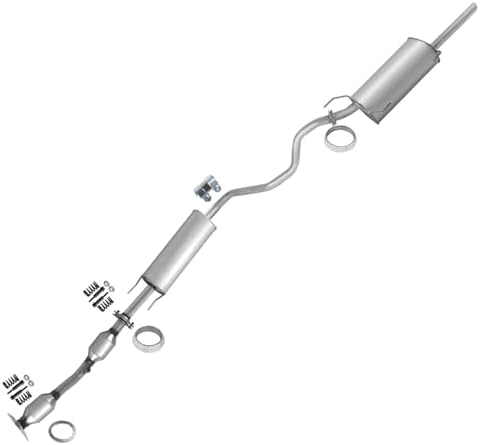 Catalytic with Resonator and Muffler Kit Compatible with Nissan Sentra 1.8L 2013 2014 2015 2016 2017 2018, Includes Gasket, Clamp, and Spring Bolt Kit