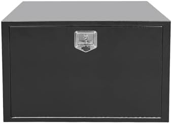 Underbody Truck Box Steel Storage Tool Box,36" L x 23" W x 23" H Tool Chest Organizer w/Lock and Keys For Pickup,Truck Bed, RV, Trailer,Heavy Duty Waterproof Blac box