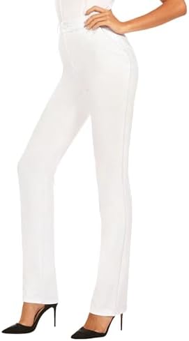 iChosy Women's Stretch Straight Leg Dress Work Pants Business Casual Slacks
