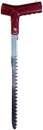 Emergency Snow Shovel with Saw - Converts from Dig to Chop/Hoe Mode - Portable for Snowmobiles, Skiing, Backcountry, Avalanche Rescue - Winter Survival Gear for Car, Camping - T6 Aluminum