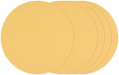 25Pcs Sanding Discs 8In 60Grit Hook and Loop Sandpapers Yellow