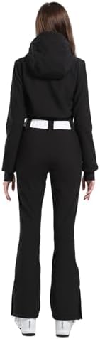 GSOU SNOW Womens Ski Suit One Piece Jumpsuit Snow Jacket Waterproof