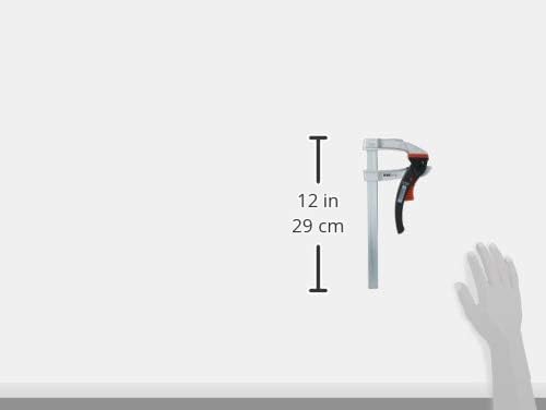 BESSEY Rapid Action Lever Clamp - 12-Inch -LC12 - Fast Action, Heavy Duty Clamps for Welding and Woodworking. Vibration resistant - Professional Grade for DIY and Home Improvement