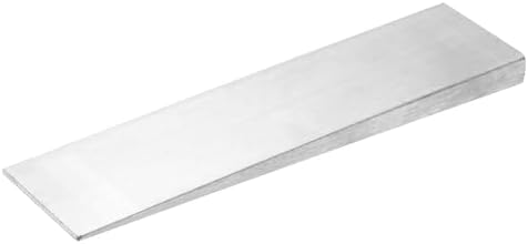 HARFINGTON Stainless Steel Flange Wedge, 1/2" x 2" x 7-7/8" Metal Right Angle Wedges Shims Spreading Flanges Triangle Pipefitting Welding Underpinning Tool for Lathe Milling Machine