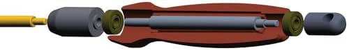 Tipton Deluxe Cleaning Rods 27-45 Cal, 12" with Multiple Caliber Sizes and Lengths, Carbon Fiber Shaft and Hanging Hole for Cleaning, Maintenance and Gunsmithing