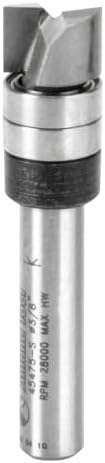 Amana Tool - 45475-S Carbide Tipped Flush Trim Plunge Template 3/8 Dia x 1/4 Sh