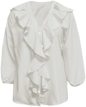 GORGLITTER Women's Ruffled Top Blouses Dressy Business Casual Outfits