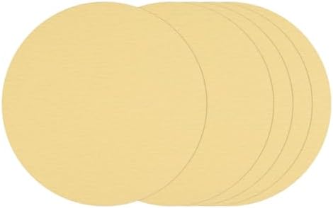 25Pcs Sanding Discs 8In 100Grit Hook and Loop Sandpapers Yellow
