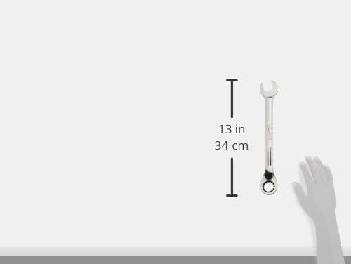 Williams JHW1232RC Reversible Ratcheting 12 Point SAE Combination Wrench, with High Polish Chrome Finish - 1-Inch