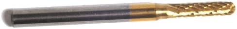 Champion SC41 Titanium Nitrite Coated Burs Solid Carbide Miniature 3/32-Inch Cutter Diameter 7/16-Inch Length of Cut