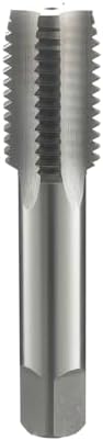 1 1/4-12 Left Hand Straight Flute Thread Tap Machine Tap HSS (High Speed Steel) Threading Tapping Repair Tools DRINYOUNG (1 1/4-12 Left)