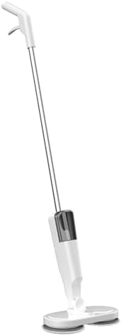 Electric Mop Lightweight Cordless Electric Mop with Water Sprayer, Rechargeable for Hardwood Tile Marble Floors (White)