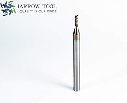 Square End Carbide Mill Set (Pack of 5) - 5/64 End Mill for Alloy Steels/Hardened Metals – 4 Flute TiAlN Coated Square Nose Milling Set for CNC Machine Milling Tools