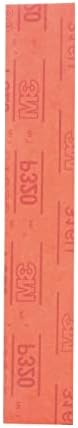 3M Hookit Red Abrasive Sheet, 01177, P320, 2-3/4 in x 16 1/2 in