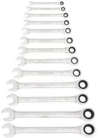 GEARWRENCH 13 Piece 12 Point Ratcheting Combination Wrench Set SAE | 9312 (Pack of 6)