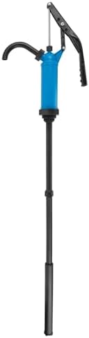 Performance Tool W54268 Blue General Purpose Lever Action Barrel Drum Pump - Fits 5 to 55 Gallon Drums
