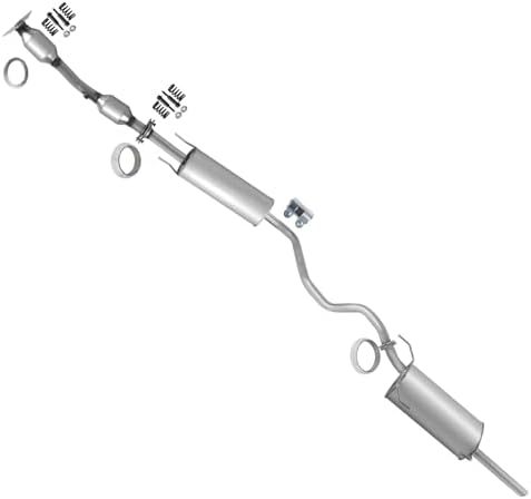 Catalytic with Resonator and Muffler Kit Compatible with Nissan Sentra 1.8L 2013 2014 2015 2016 2017 2018, Includes Gasket, Clamp, and Spring Bolt Kit