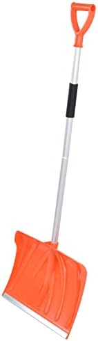Snow Shovel for Car & Home – Large Capacity D-Handle Aluminum Shovel, Lightweight 1.1kg, Detachable for Trunk Storage, Pushes Snow, Ice, Sand & Mulch (53")