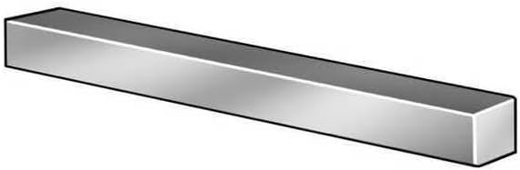 Key Stock, 18-8 Stainless Steel, 36 in L, 3/8 in W, 3/8 in H, Mfr: WWG700375037536-A