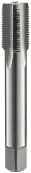 3/8-24 Left Hand Straight Flute Thread Tap Machine Tap HSS (High Speed Steel) Threading Tapping Repair Tools DRINYOUNG (3/8-24 Left)
