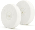 SCOTTCHEN Polishing Wheel 6" x 1/2" Arbor Soft Flannel 30plys for Bench Grinder - 2 Pack