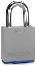 PACLOCK's 3-Series Padlock, UCS, 3/8" Diameter Hard. Stainless Steel Shackle, 1-3/16" Tall, High Performance 6-Pin Cylinder, One Lock Keyed to a Number U-Pick! w/ 2 Keys, Silver